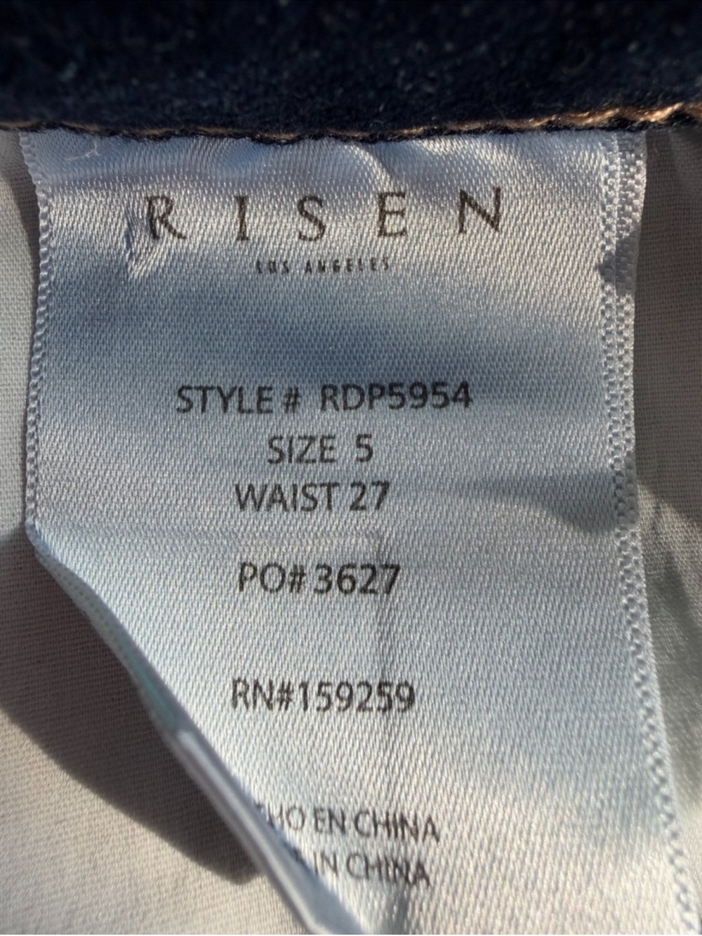 NEW Risen Jeans High-Waist Raw Hem Wide-Leg Tummy Control Denim Jeans Size 27 - Picture 10 of 14